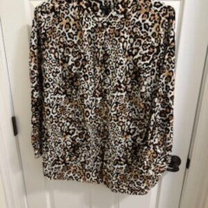 Talbot's Classic Cotton Shirt - Animal Spots new WOT